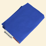 Cotton canvas dog bed cover in blue and orange colourblock