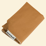 Cotton canvas dog bed cover in brown and white colourblock