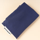Dog bed cover in navy and white