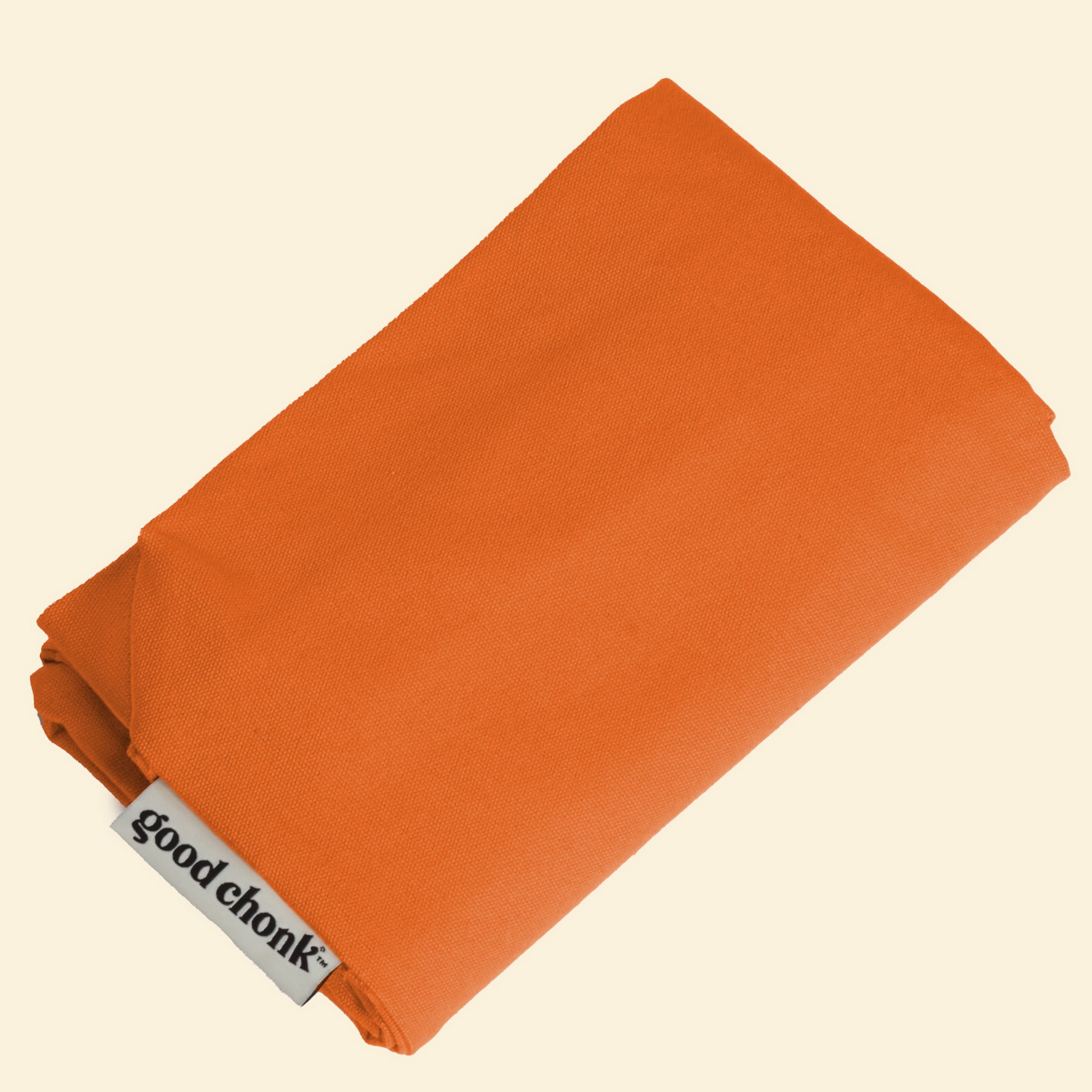 Cotton canvas dog bed cover in orange