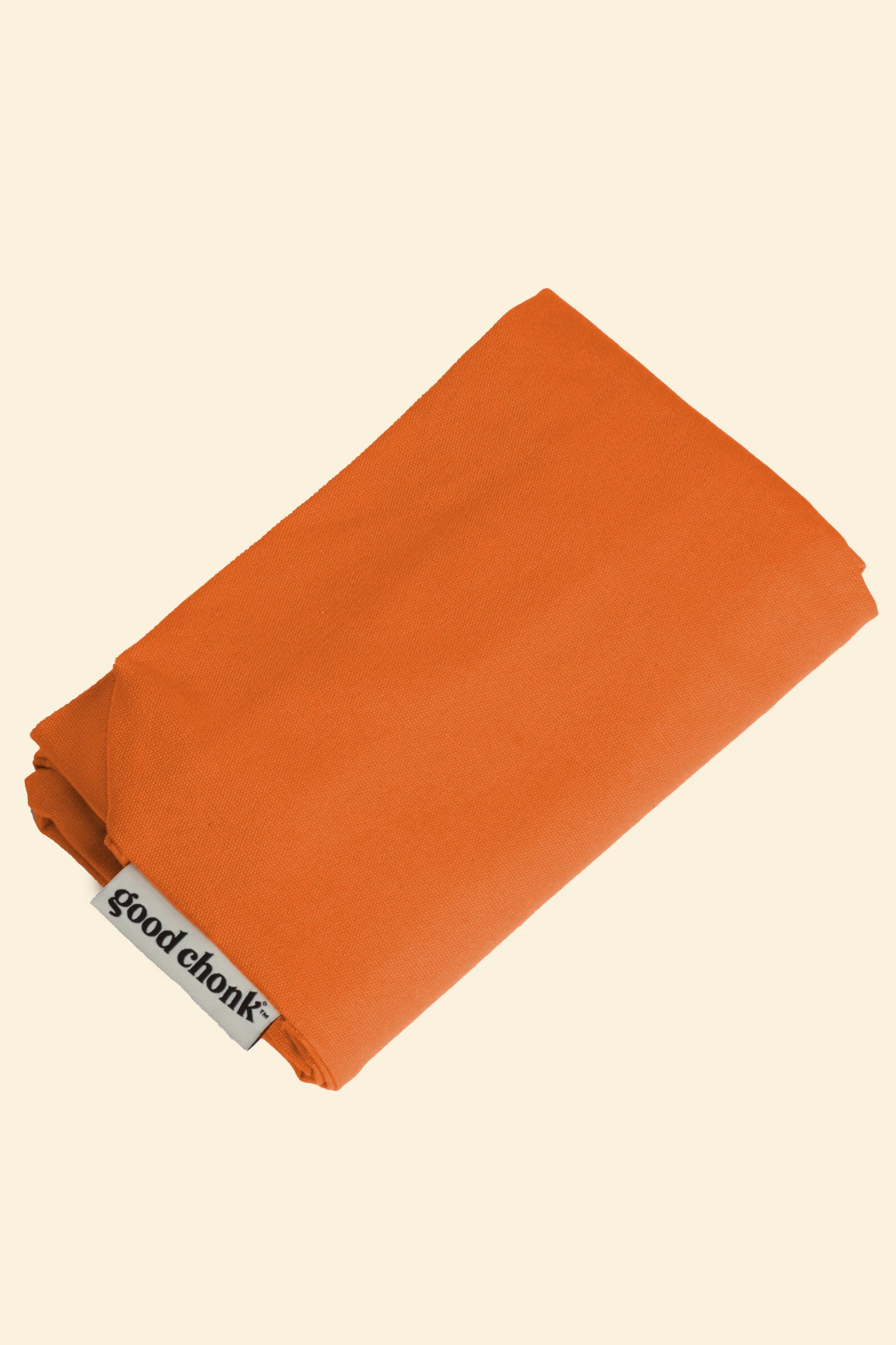 Cotton canvas dog bed cover in orange